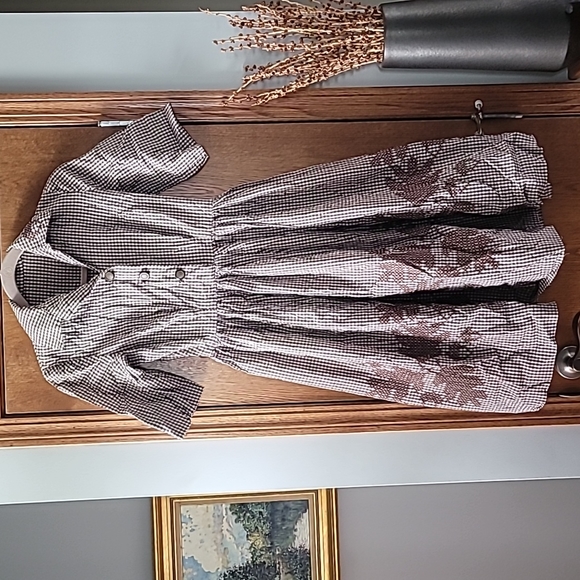 1950s Handmade Gingham Dress - Picture 3 of 16